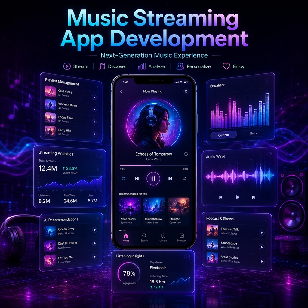 Music streaming App development services